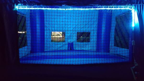 Blue Light Bounce House
